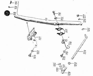 Rys. 15 - Elementy mechanizmu ręcznej zmiany biegów serii 2